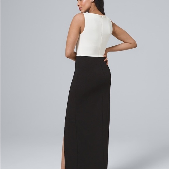 NWT Nicole Miller Colorblock Pearl Gown Maxi Dress - Picture 3 of 3